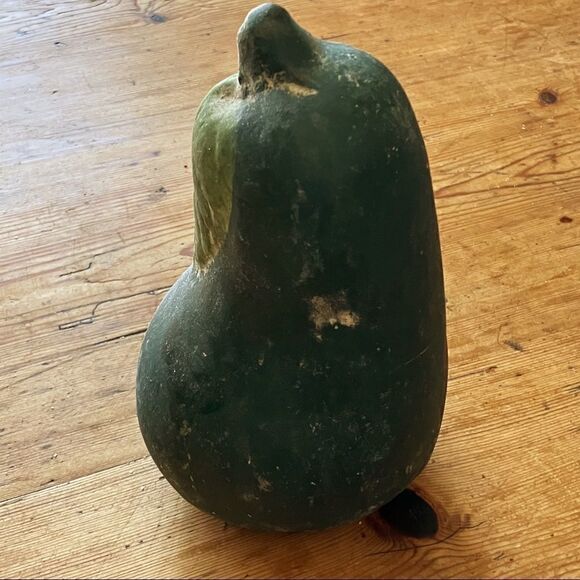 Large Green Clay PEAR 7” X 4” Fruit Mediterranean Modern Decor Farm Country - Picture 6 of 6